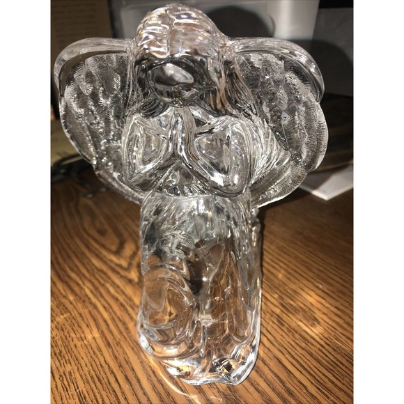 Crystal Angel Candleholder 24% fine Lead Crystal - Picture 2 of 5